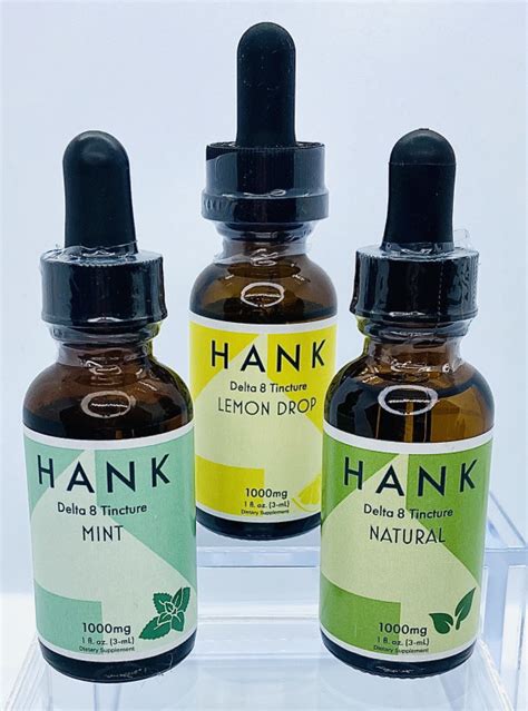 Hank Delta 8 1000mg Tincture Cbd Harvest