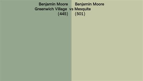 Benjamin Moore Greenwich Village Vs Mesquite Side By Side Comparison