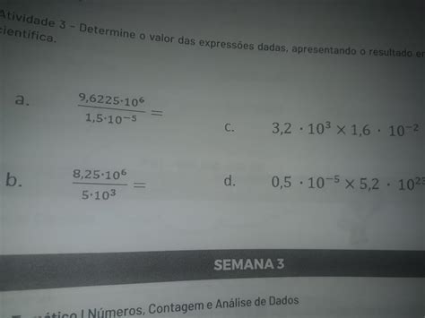 Calcule Indicando O Resultado Em Nota O Cient Fica Librain