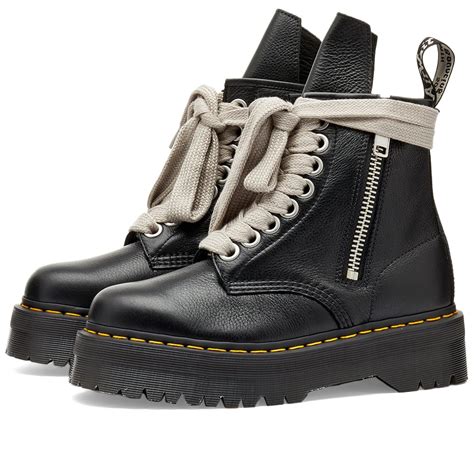 Rick Owens Rick Owens X Dr Martens Quad Sole Jumbo Lace Boot Black