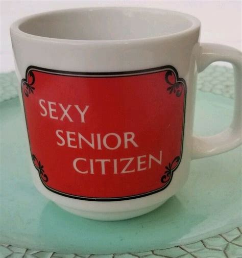 Over The Hill Coffee Cup Sexy Senior Citizen Mug Papel Brazil Brithday