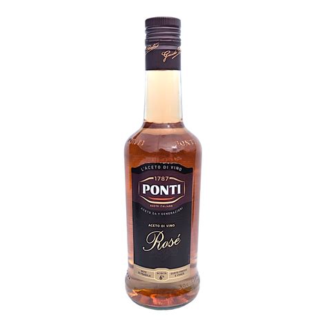 Ponti Aceto Di Vino Rosé Wine Vinegar 500ml Italia Solutions Uk