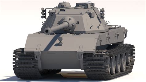 E-100 tank 3D model - TurboSquid 1178203