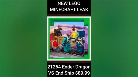 Lego Minecraft Leak 21264 Ender Dragon Vs End Ship 89 99 Youtube