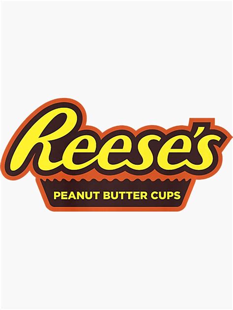 Reeses Peanut Butter Cups Logo Sticker For Sale By Mocacinamon