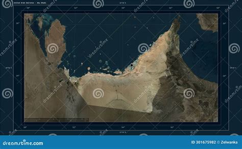 United Arab Emirates Highlighted Composition High Res Satelli Stock