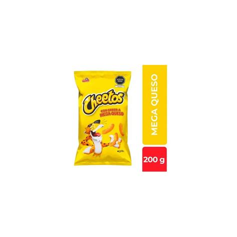 Piqueos CHEETOS Mega Queso Bolsa 200g