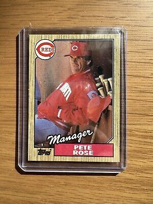 Topps Pete Rose Manager Rare Error Card Ebay