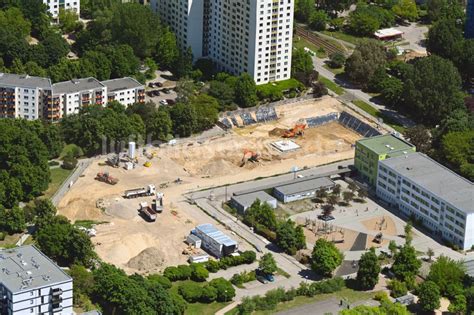 Berlin Von Oben Baustelle Zum Neubau Eines Wohnhauses S Dliche