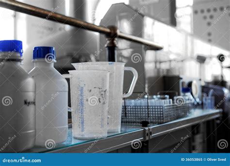 Old Laboratory With Glass And Bottles Stock Image Image Of Pharmacy