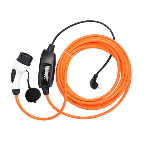 Peugeot E 208 Charging Cable 16amp Schuko Eu To Type 2 In Line 5