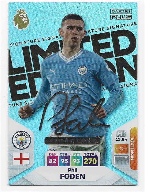 Trading Cards Phil Foden Panini English Premier League Plus