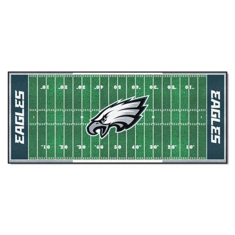 Fanmats Philadelphia Eagles Ft X Ft Football Field Rug Runner Rug