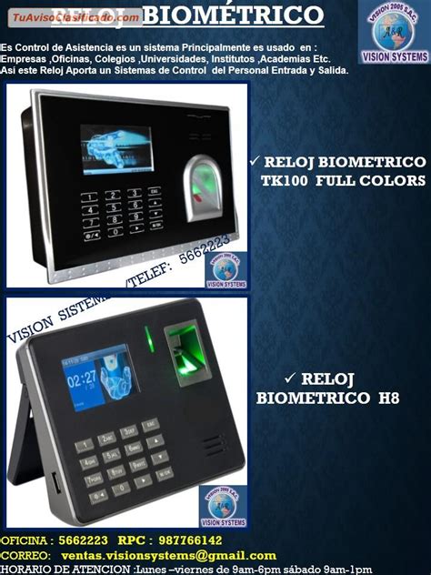 RELOJ BIOMETRICO CONTROL DE ASISTENCIA CON HUELLA DIGITAL POSTES DE FILAS