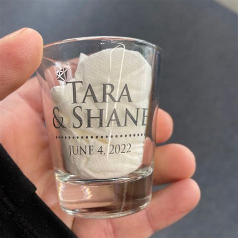 Wedding Shot Glasses Custom Wedding Shot Glass Personalized Etsy