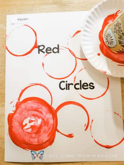 Colors And Shapes Red Circles Things To Share And Remember