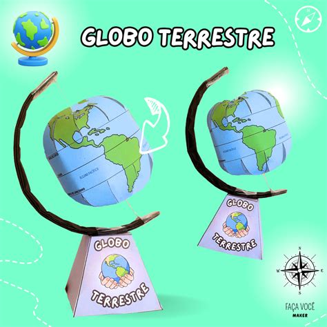 Globo Terrestre 3d Faça Você Maker