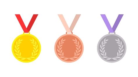 Premium Vector Gold Silver And Bronze Medal Template