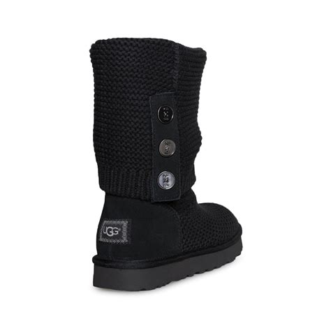 Ugg Purl Cardy Knit Black Boots Womens Mycozyboots