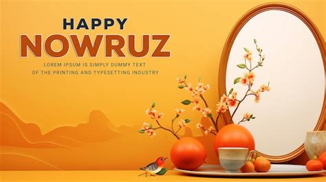 Premium Psd Happy Nowruz Day Or Iranian New Year Background