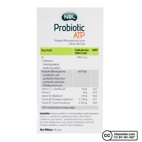 NBL Probiotic ATP 20 Saşe Probiyotik Vitaminler