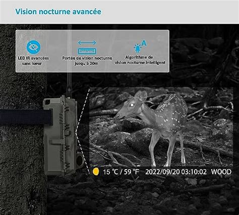 Meidase S Cam Ra De Chasse G Lte Avec App Et Carte Sim Images Mp