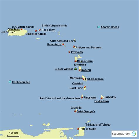 Map Of Southern Caribbean Islands – The World Map