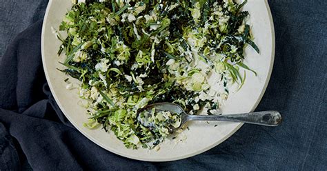 Kale And Brussels Sprout Caesar Slaw