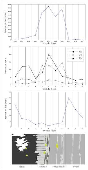 Projection Graphique Des Teneurs En L Ments En Traces As Ni Co Cu