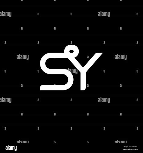 sy logo sy monogram initial sy logo letter sy logo icon vector