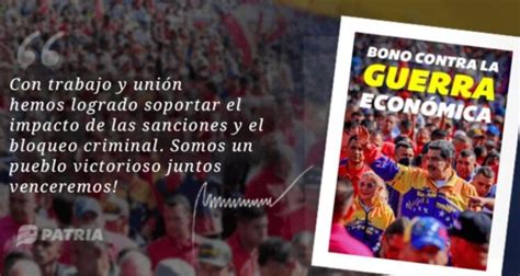 Comenz Pago Del Bono Contra La Guerra Econ Mica A Pensionados Qu Pasa