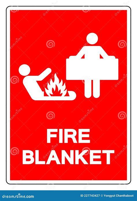 Fire Blanket Symbol Sign Vector Illustration Isolate On White