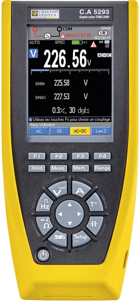 Chauvin Arnoux C A Bt Handheld Multimeter Digital Data Logger