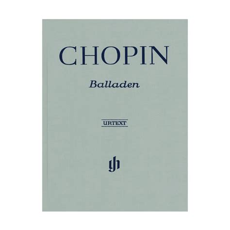 Frederic Chopin Ballades Piano Solo Henle Nylund Son