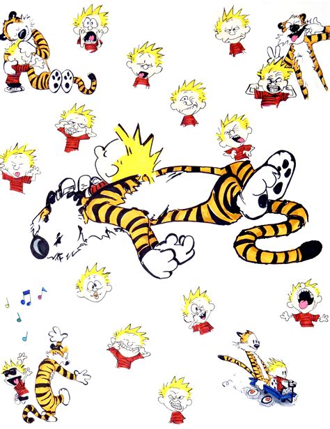 Calvin N H Collage R Calvinandhobbes