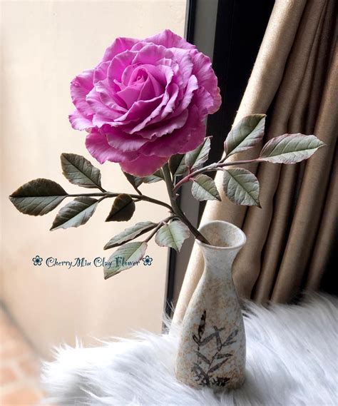 Clay Roses Rose Arrangement Cold Porcelain Flowers Bouquet - Etsy