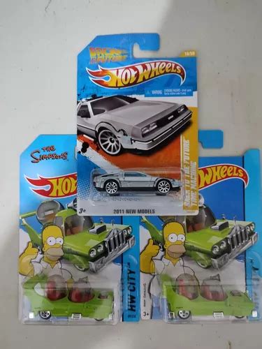 Hot Wheels Homero Simpson Y Delorean Volver Al Futuro Pcs Meses Sin Intereses