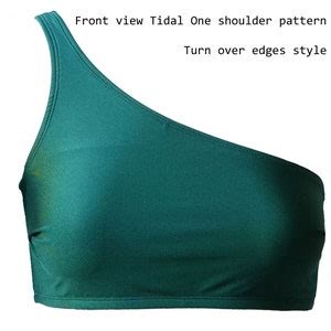 One Shoulder Bikini Top Sewing Pattern Bikini Pattern One Shoulder Sewing Pattern