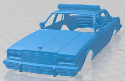 3D File Chevrolet Caprice Sheriff 1978 Police Printable Body Car 3D