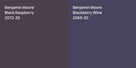 Benjamin Moore Black Raspberry Vs Benjamin Moore Oyster Comparison