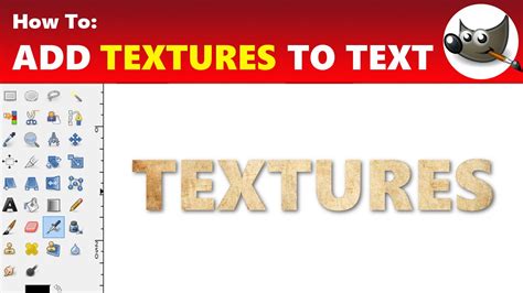 How To Add Textures To Text On Gimp Youtube