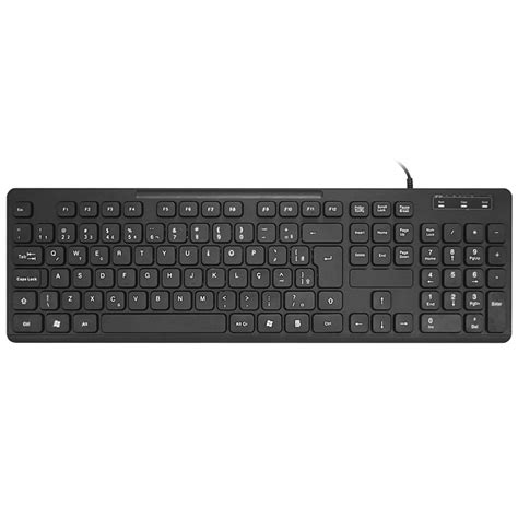 Teclado K Mex Slim Multim Dia Usb Preto Kb Lognet