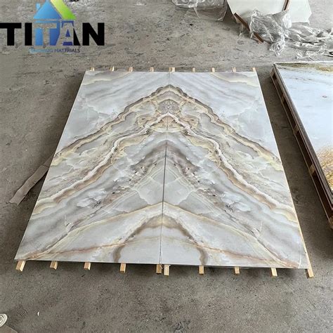 High Glossy UV Marble Grain Sheet PVC Wall Marble Panel Board PVC