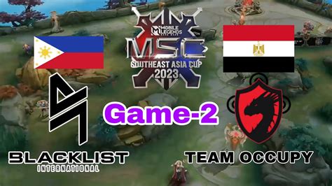 Blacklist Vs Team Occupy Game Msc Youtube