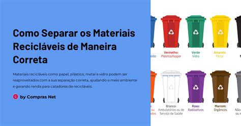 Como Separar os Materiais Recicláveis de Maneira Correta