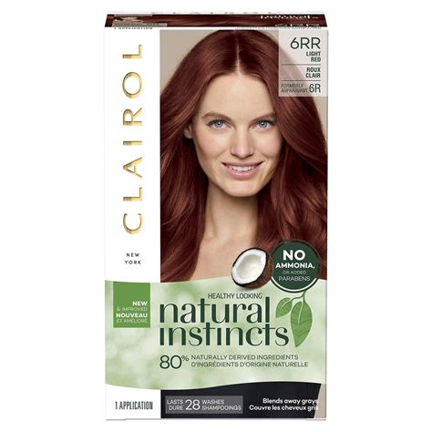 Clairol Natural Instincts Demi Permanent Hair Color Creme 6rr Light