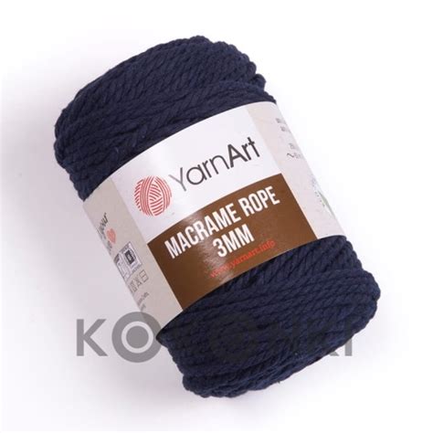 Sznurek Yarnart Macrame Rope Mm Granat Kokonki Motki Ombre