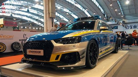 German Polizei Gets The Abt Audi Rs R Essen Motorshow Youtube