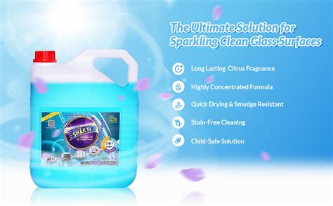 Clean Shakti Advanced Glass And Multi Surface Cleaner Ultra Shine Formula Dust Repellent