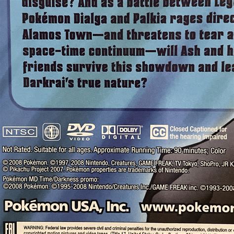 Pokemon DVD Rise Of Darkrai Pokemon DP Sinnoh League Victors Set 1 EBay